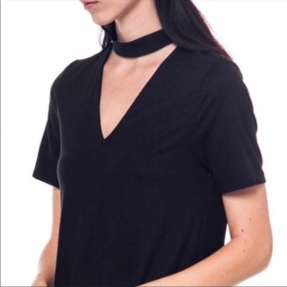 Black Mock Neck Dress - Picture 5 of 5